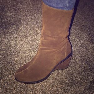 Brown Suede Boots